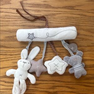 Plush Baby Mobile with Animals and Stars